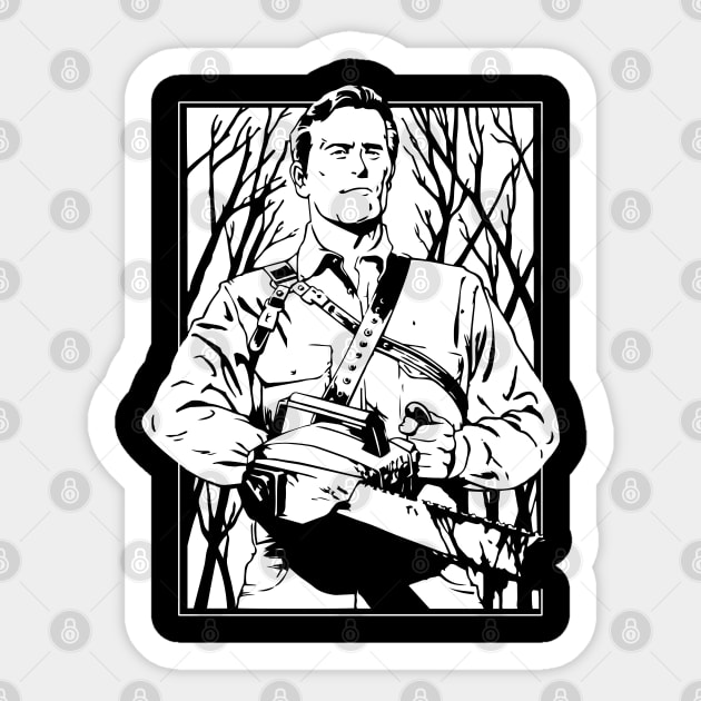 Evil Dead - Frame Sticker by TheAnchovyman